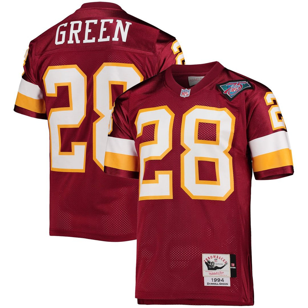 Washington Football Team 1994 Darrell Green Mitchell & Ness Authentic Throwback Retired Player Jersey - Burgundy
