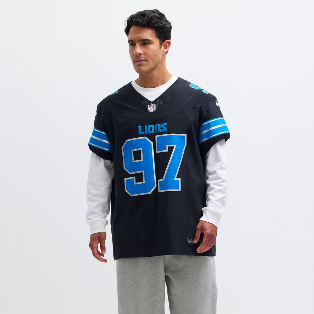 Detroit Lions Aidan Hutchinson Nike Alternate Vapor F.U.S.E. Elite Jersey - Black