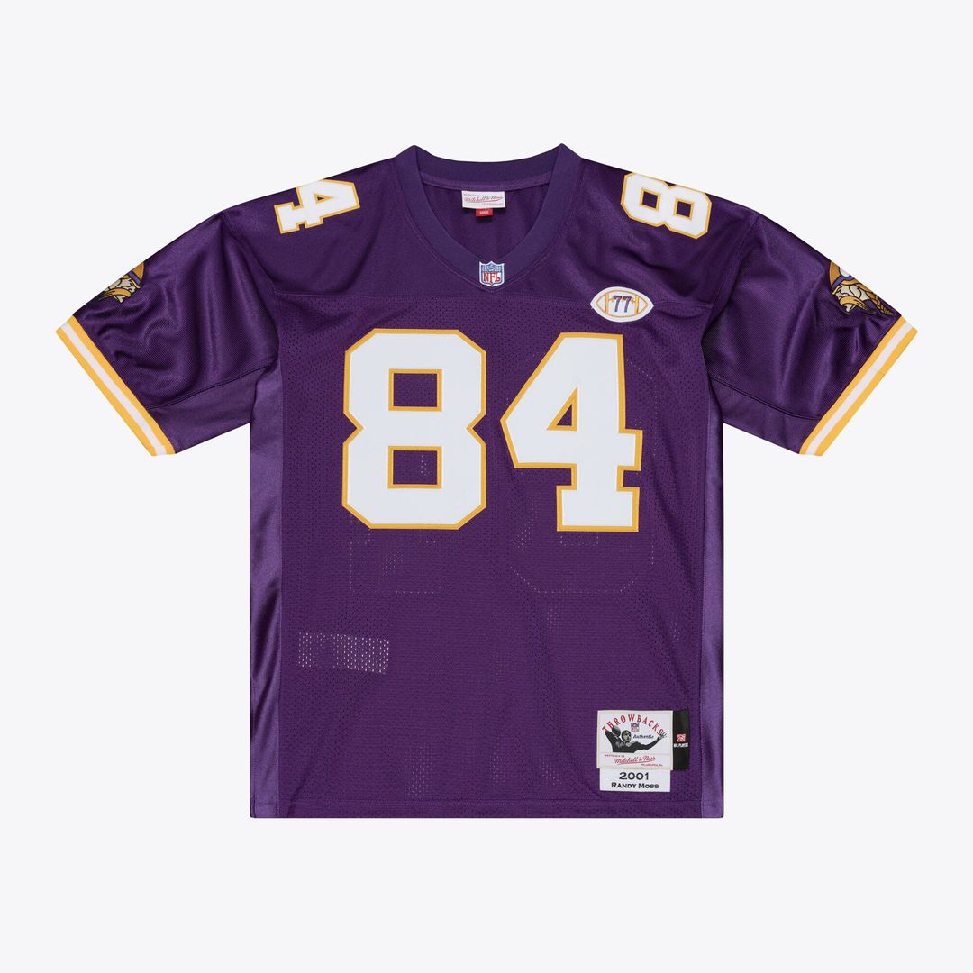 Minnesota Vikings Randy Moss Mitchell & Ness 2001 Authentic Throwback Jersey - Purple