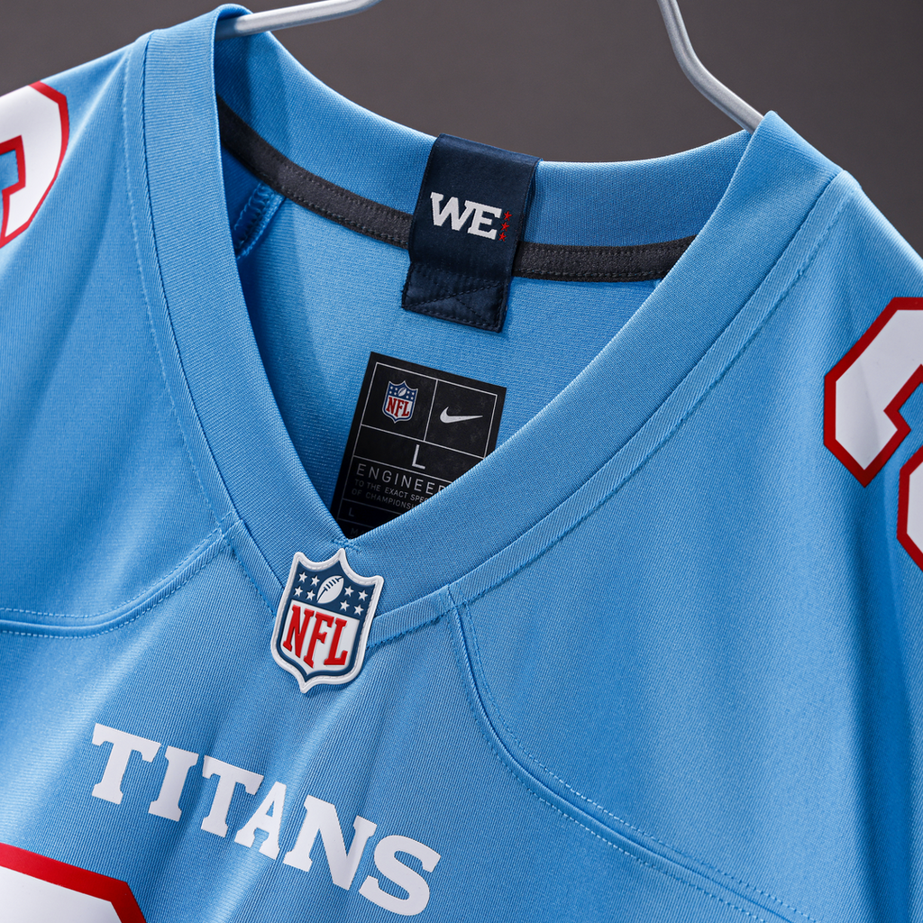 Tennessee Titans Chimere Dike Nike Team Game Jersey - Light Blue