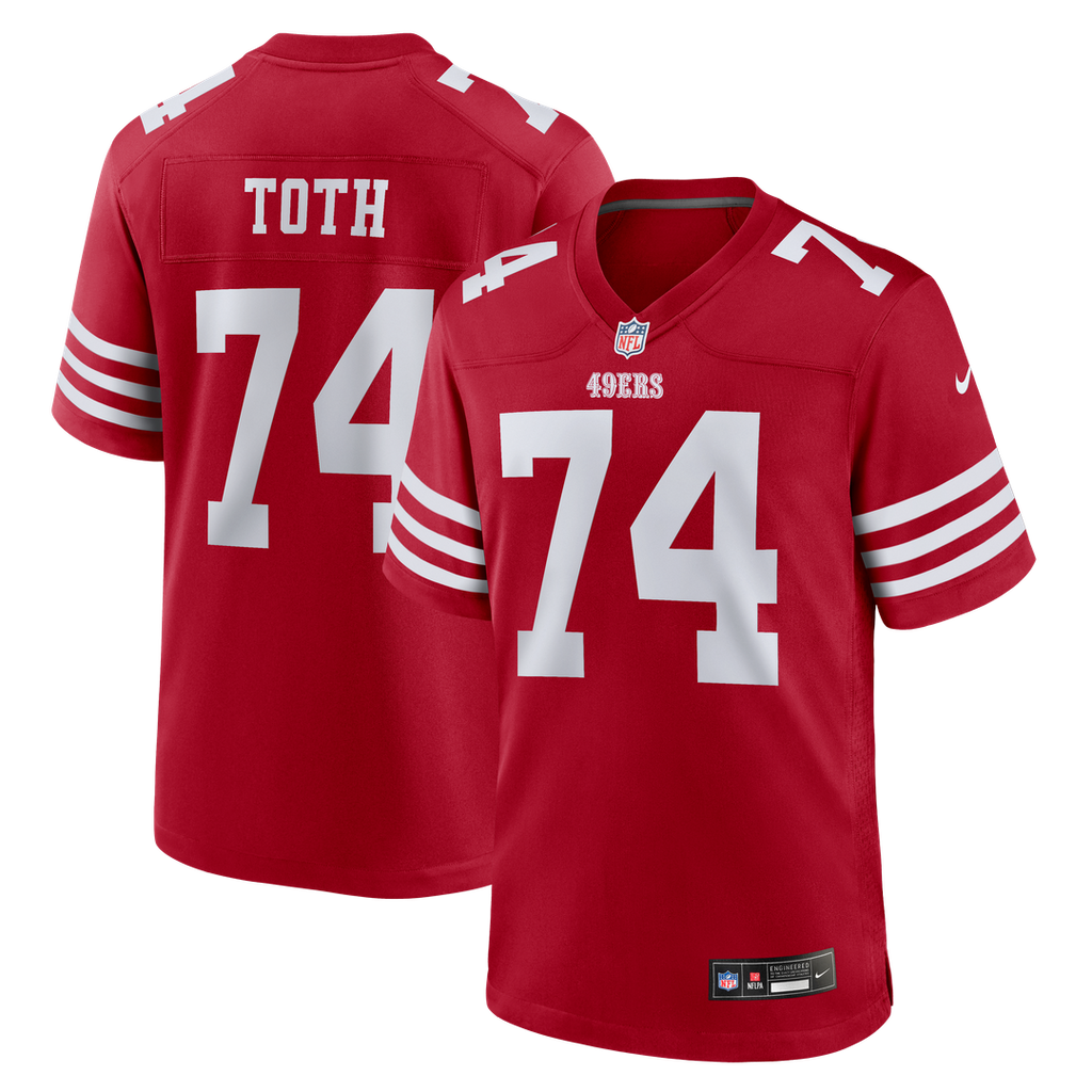 San Francisco 49ers Brett Toth Nike Team Game Jersey - Scarlet