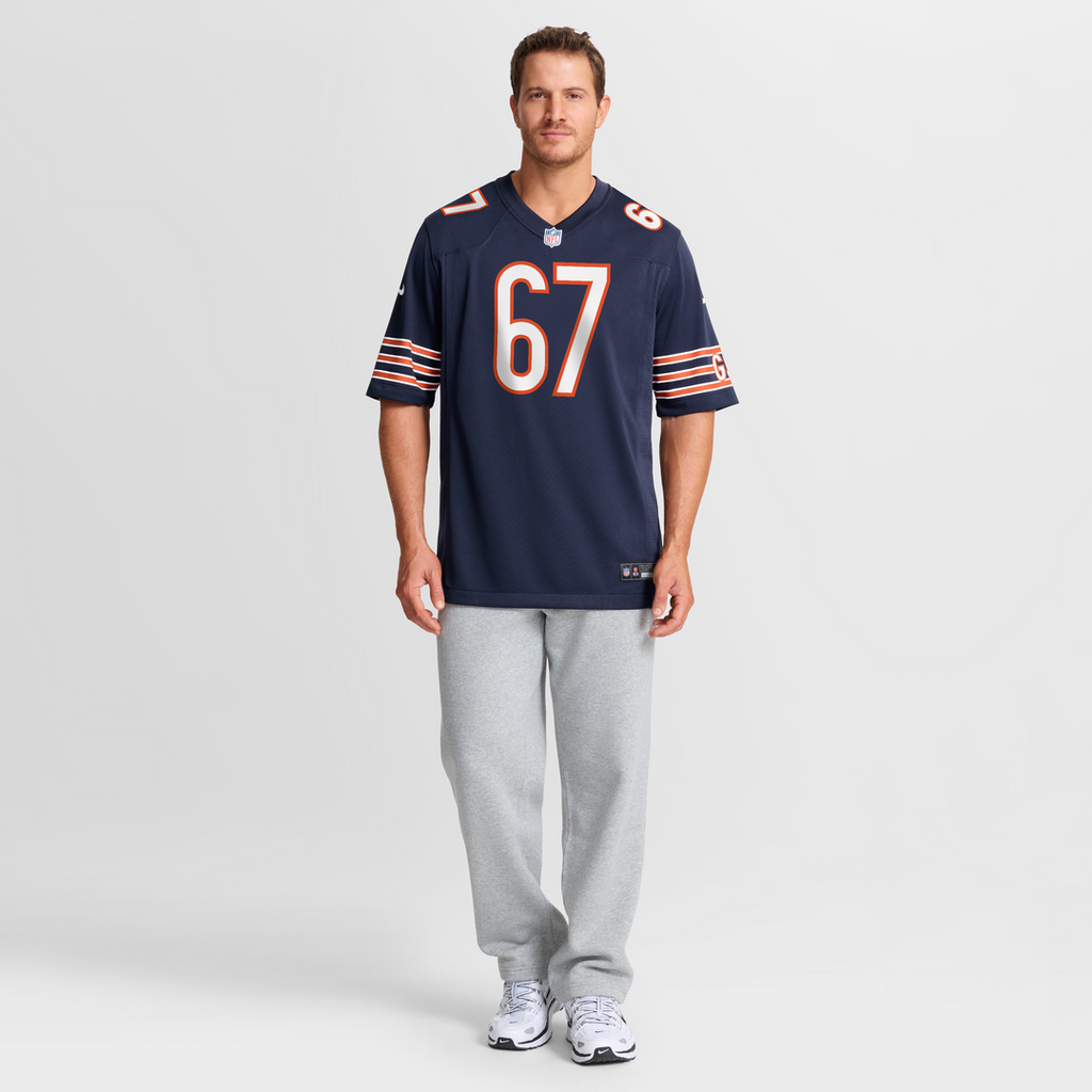 Chicago Bears Garrett Bradbury Nike Team Game Jersey - Navy