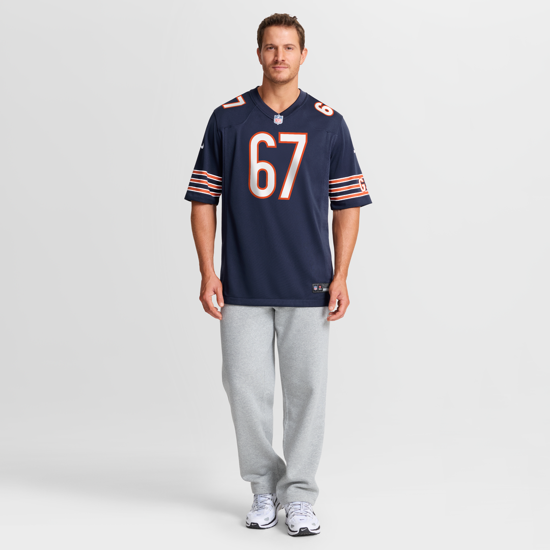 Chicago Bears Garrett Bradbury Nike Team Game Jersey - Navy