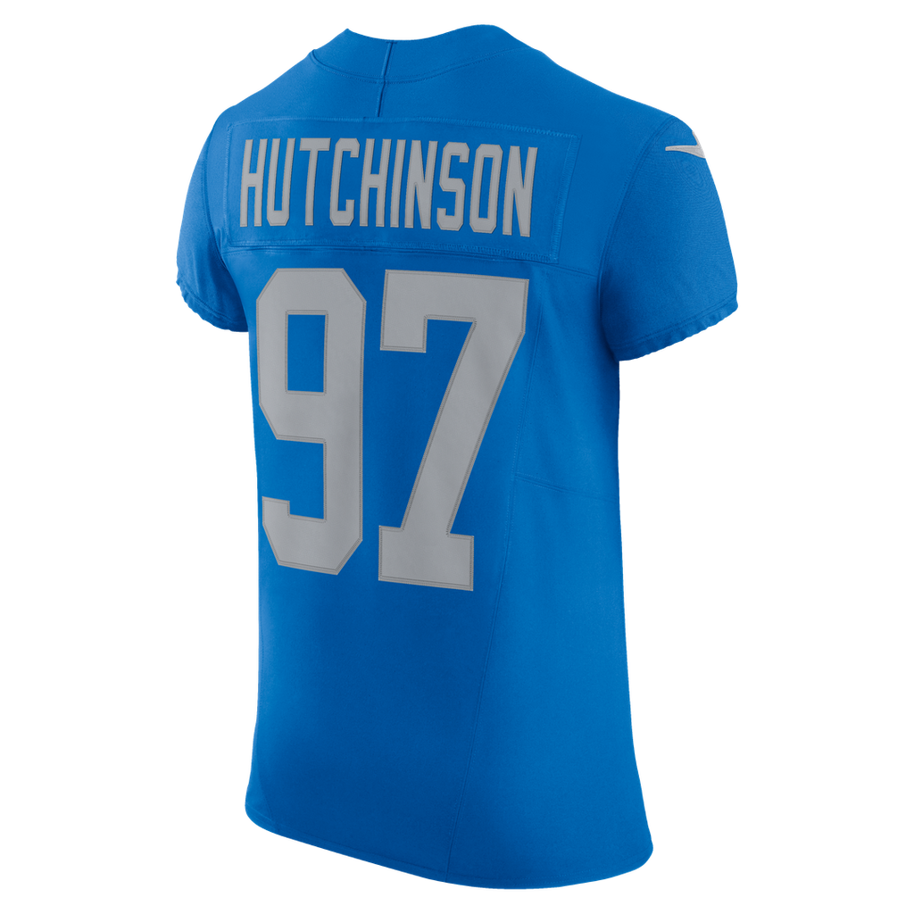 Detroit Lions Aidan Hutchinson Nike Alternate Vapor F.U.S.E. Elite Jersey - Blue