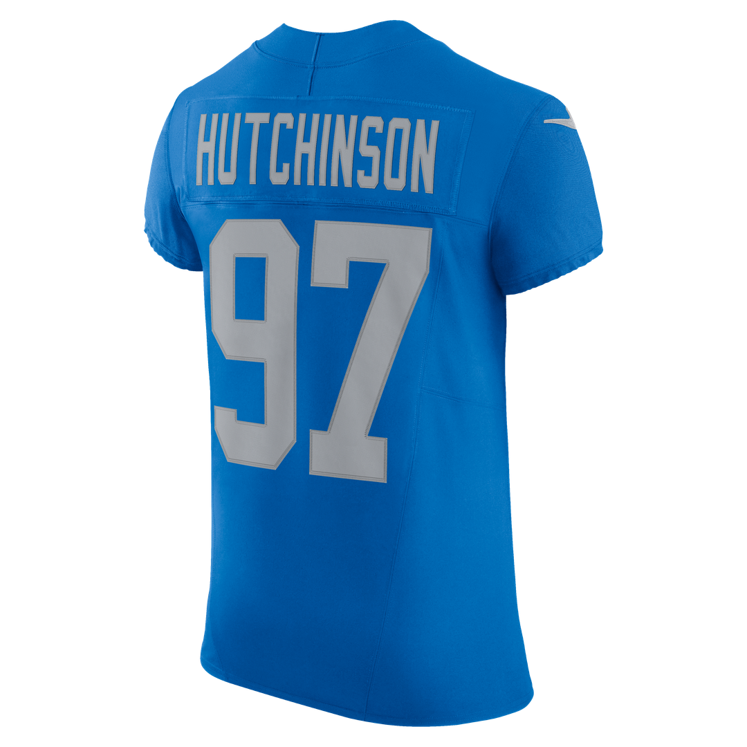 Detroit Lions Aidan Hutchinson Nike Alternate Vapor F.U.S.E. Elite Jersey - Blue