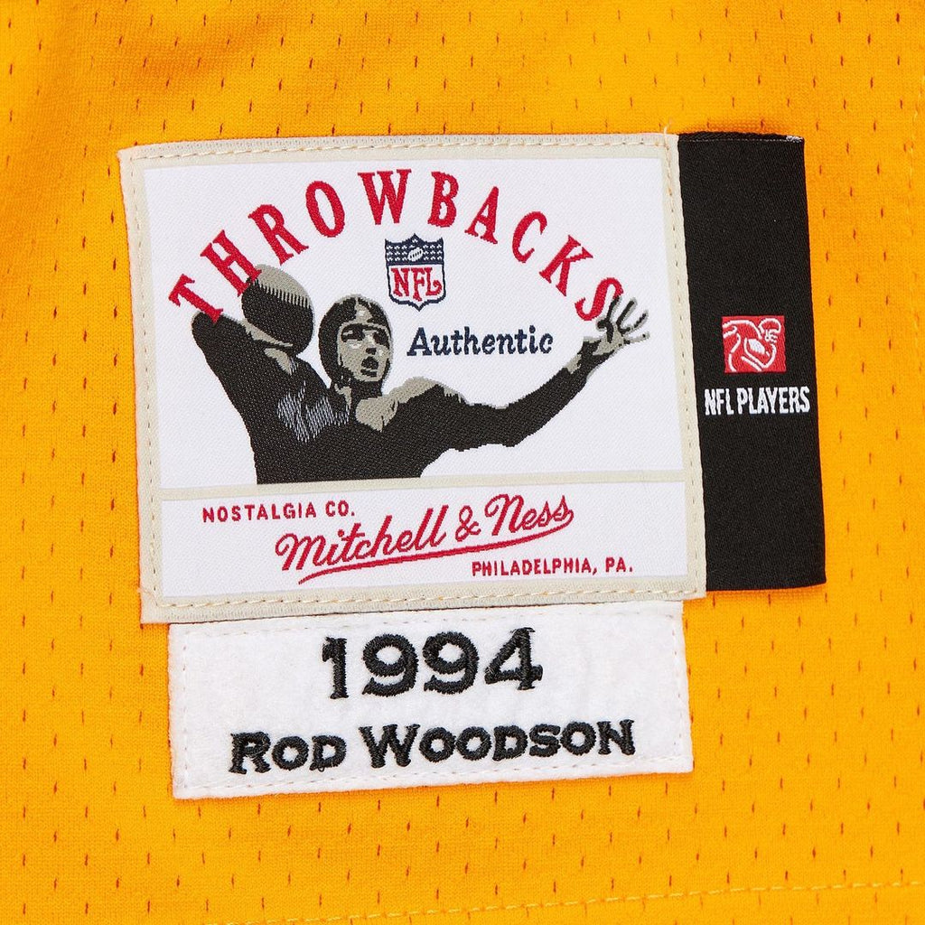 Pittsburgh Steelers 1994 Rod Woodson Mitchell & Ness Authentic Throwback Retired Player Jersey - Gold