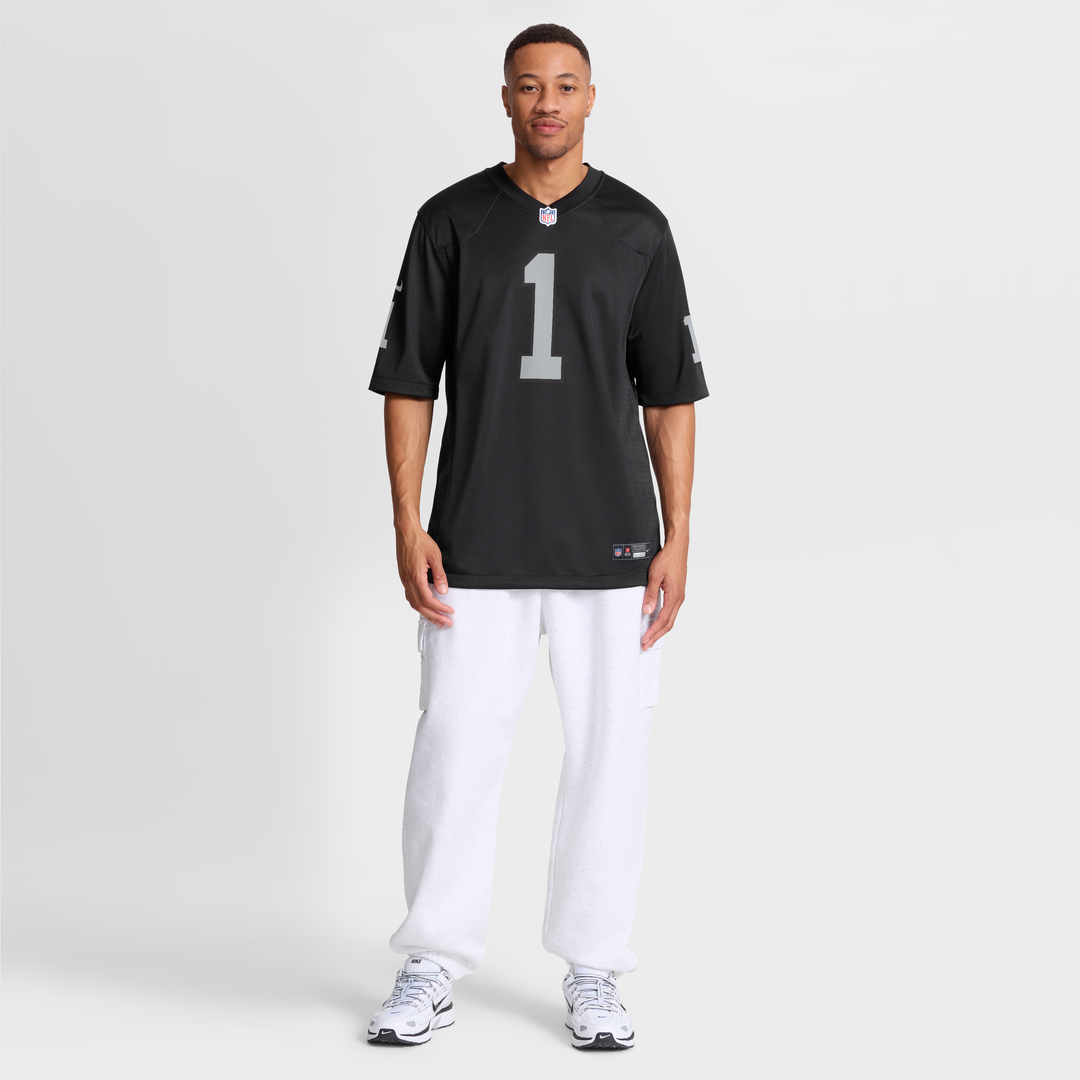 Las Vegas Raiders Number 1 Dad Nike Game Jersey - Black