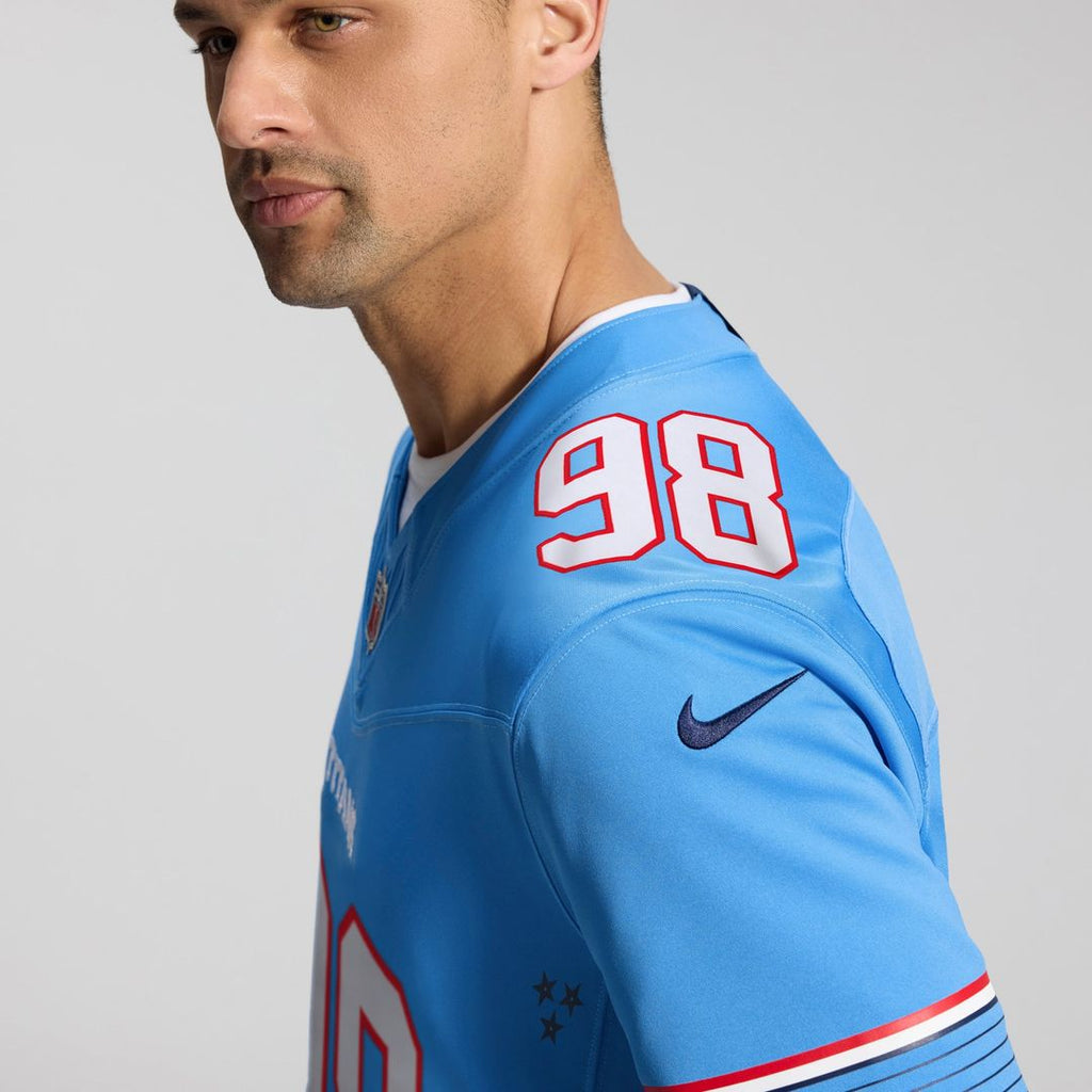Tennessee Titans Jeffery Simmons Nike Vapor F.U.S.E. Stitched Limited Jersey - White