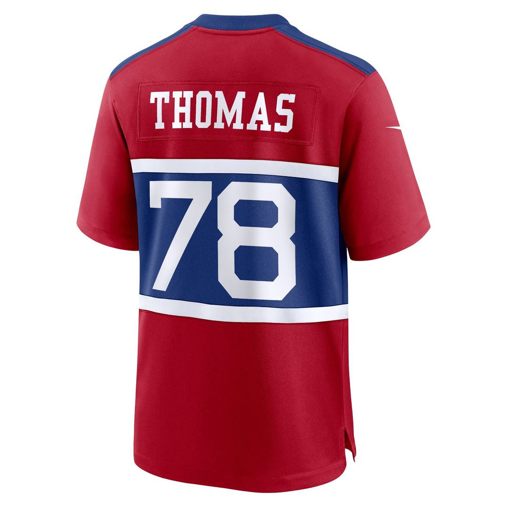 New York Giants Andrew Thomas Nike Alternate Player Game Jersey - Century Red