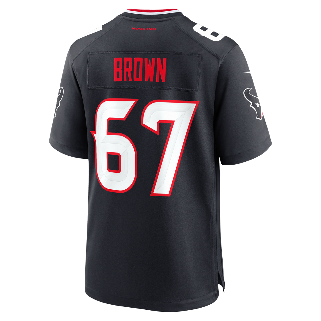 Houston Texans Evan Brown Nike Team Game Jersey - Navy