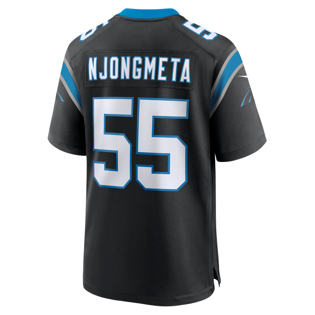 Carolina Panthers Maema Njongmeta Nike Team Game Jersey - Black