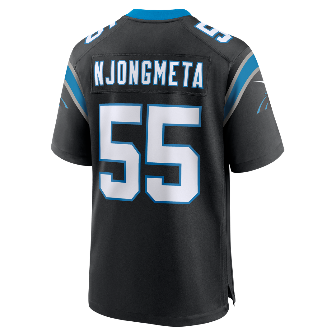 Carolina Panthers Maema Njongmeta Nike Team Game Jersey - Black