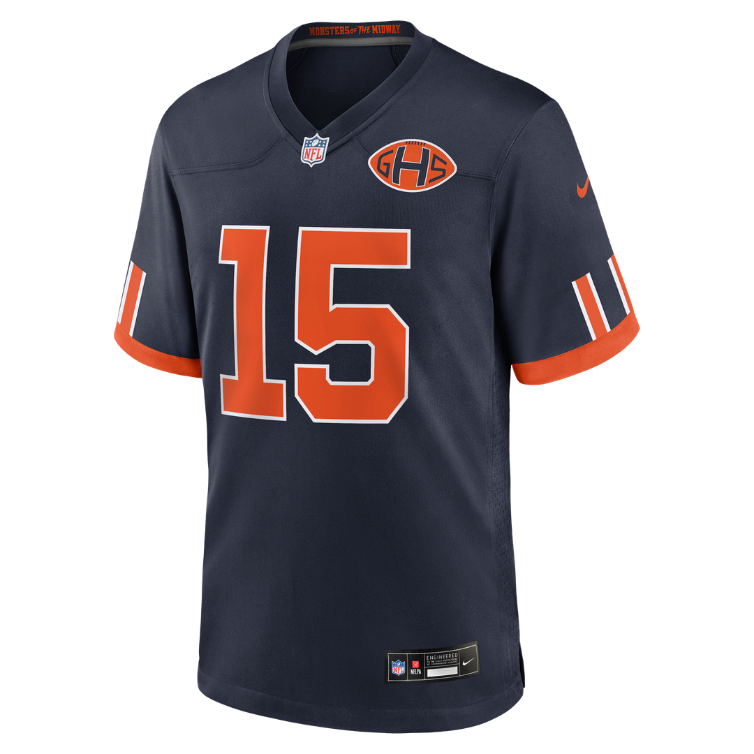 Chicago Bears Rome Odunze Nike 2026 Rivalries Collection Game Jersey - Navy