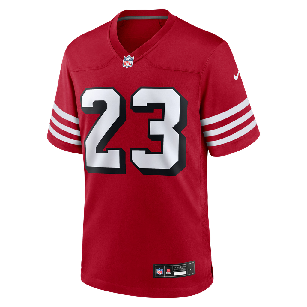 San Francisco 49ers Christian McCaffrey Nike Alternate Game Player Jersey - Scarlet
