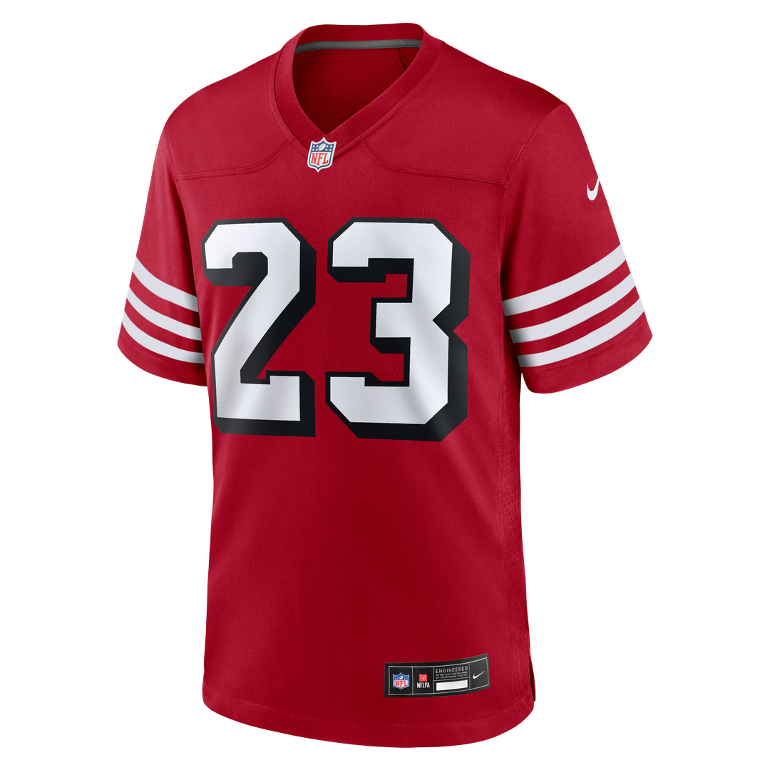 San Francisco 49ers Christian McCaffrey Nike Alternate Game Player Jersey - Scarlet
