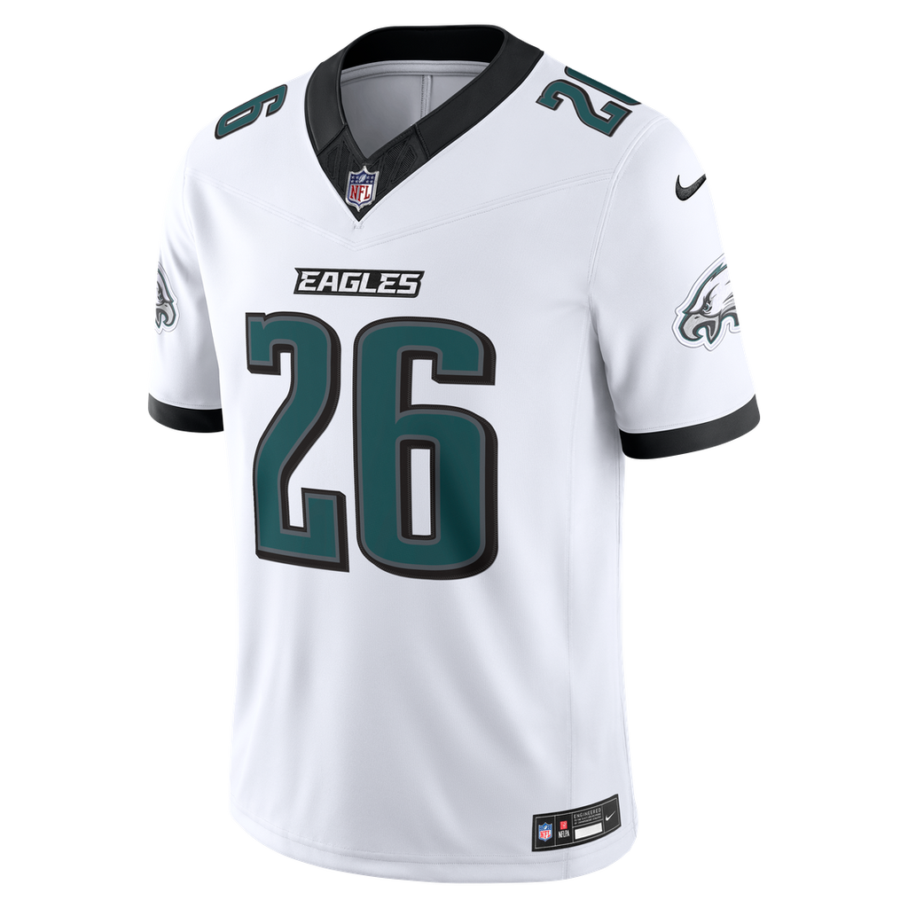 Philadelphia Eagles Saquon Barkley Nike Vapor F.U.S.E. Stitched Limited Jersey - White