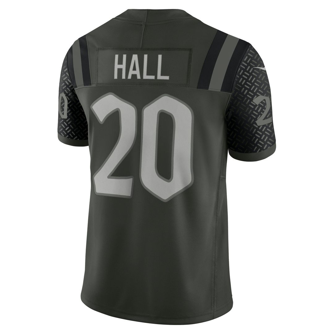 New York Jets Breece Hall Nike Rivalries Collection Stitched Limited Jersey - Green