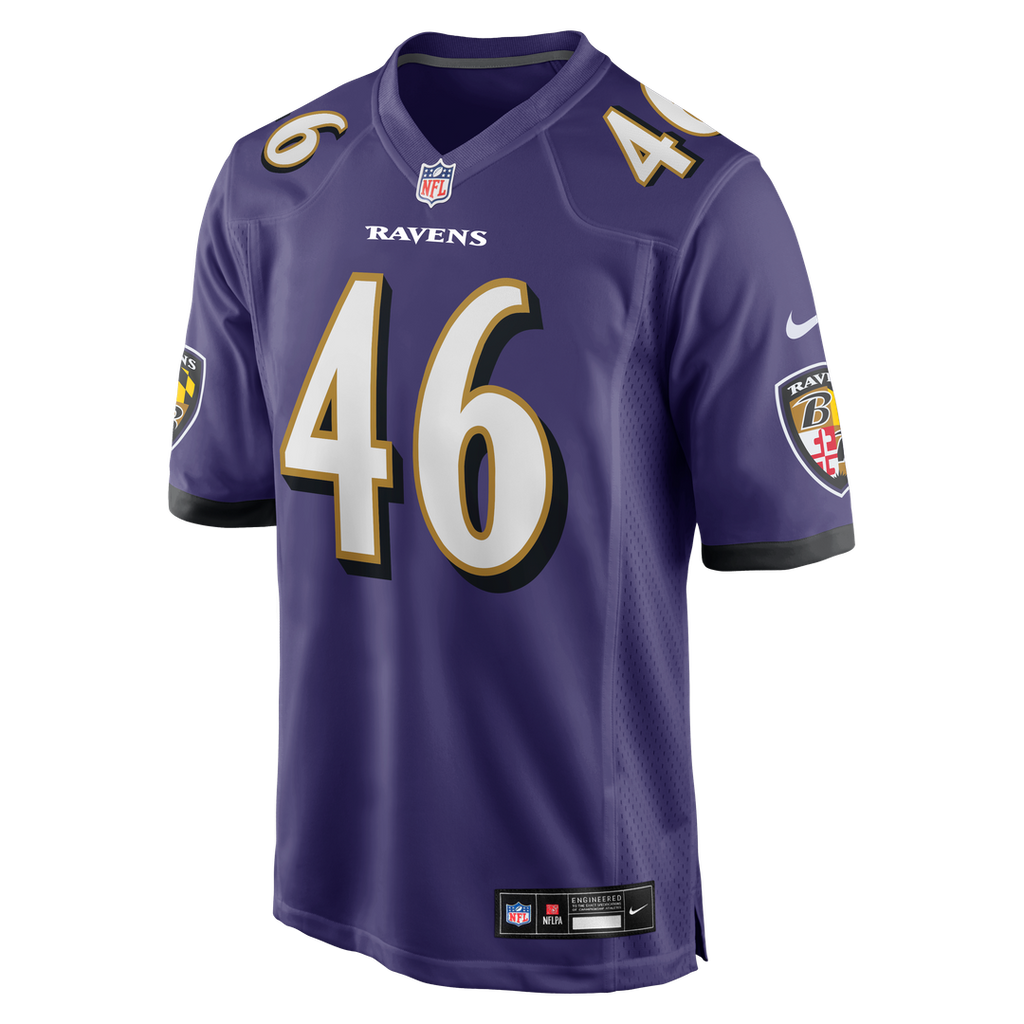 Baltimore Ravens Nick Moore Nike Game Jersey - Purple