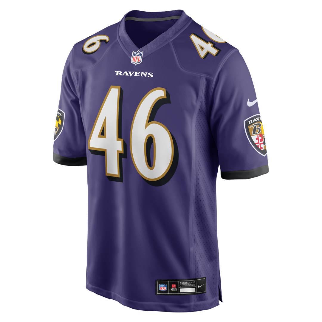 Baltimore Ravens Nick Moore Nike Game Jersey - Purple