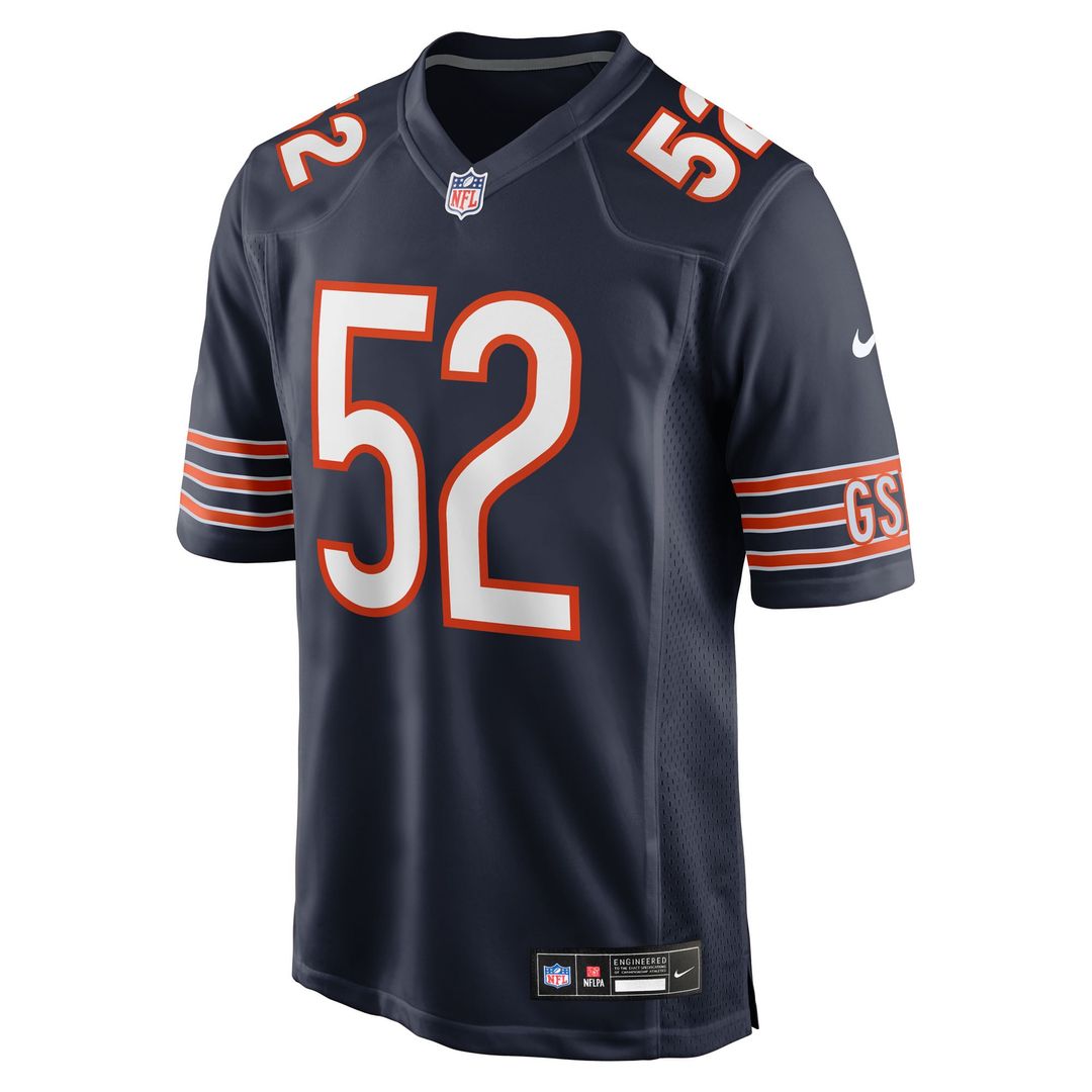 Chicago Bears Drew Dalman Nike Team Game Jersey - Navy