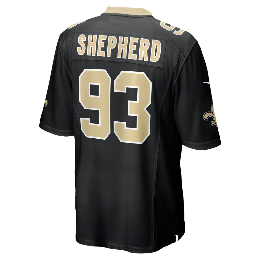 New Orleans Saints Nathan Shepherd Nike Game Jersey - Black