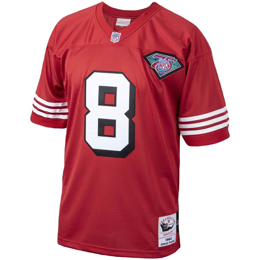 San Francisco 49ers 1994 Steve Young Mitchell & Ness Authentic Throwback Retired Player Jersey - Scarlet