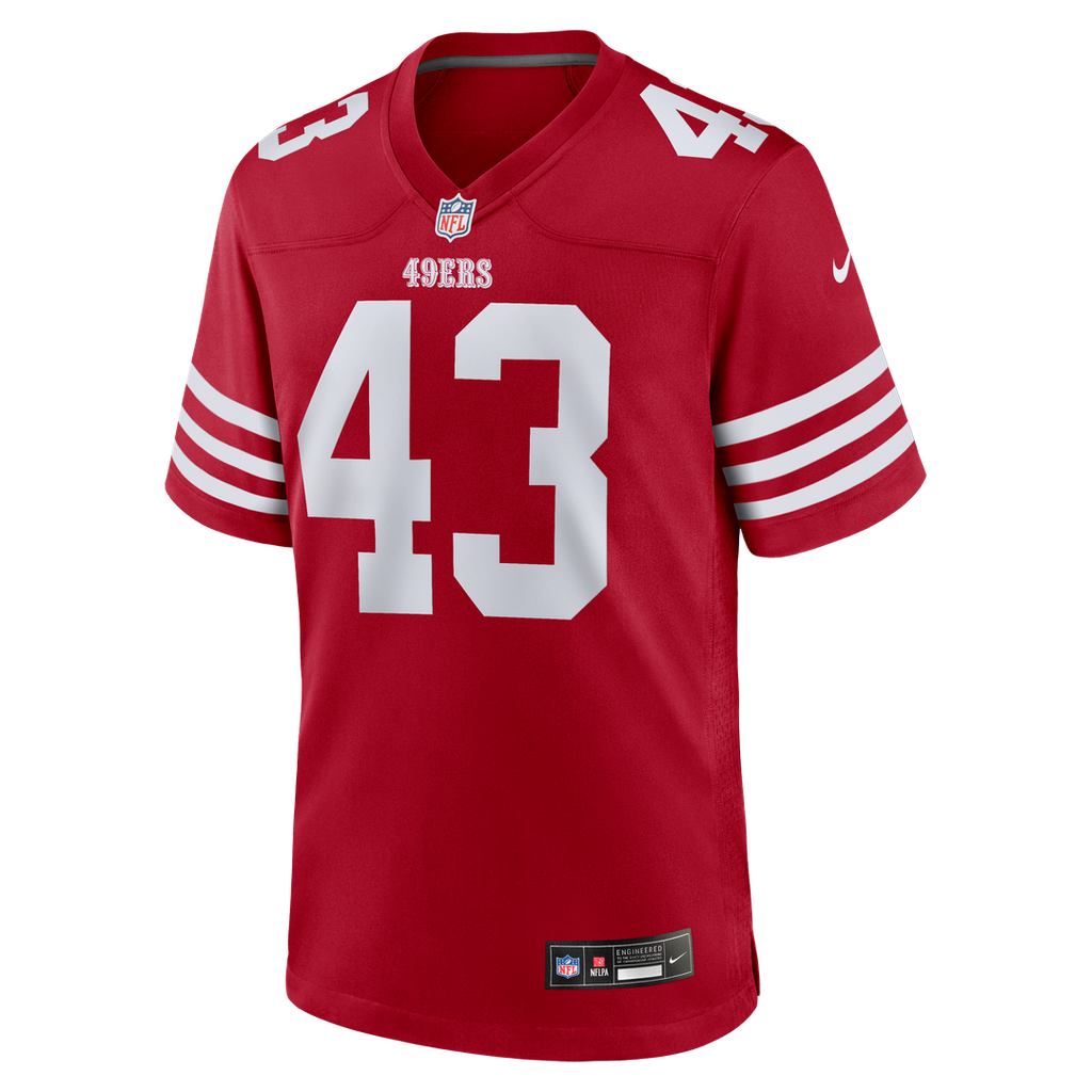 San Francisco 49ers Eric Kendricks Nike Team Game Jersey - Scarlet