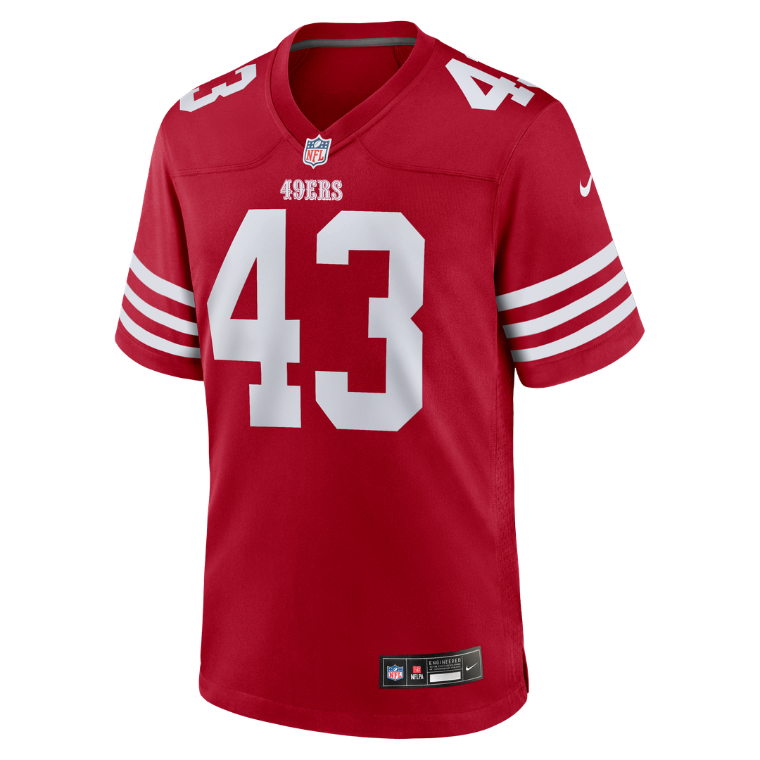 San Francisco 49ers Eric Kendricks Nike Team Game Jersey - Scarlet