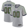 Seattle Seahawks Nike Rivalries Collection Custom Game Jersey - Gray