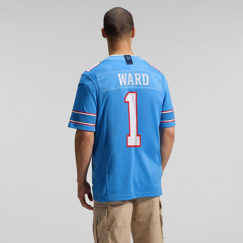 Tennessee Titans Cameron Ward Nike Team Vapor F.U.S.E. Stitched Limited Jersey - Light Blue