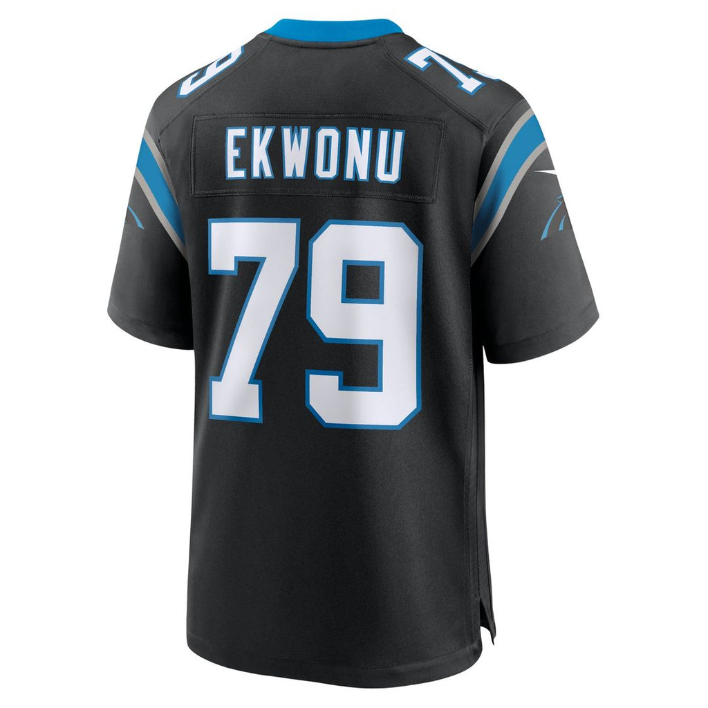 Carolina Panthers Ikem Ekwonu Nike Game Jersey - Black