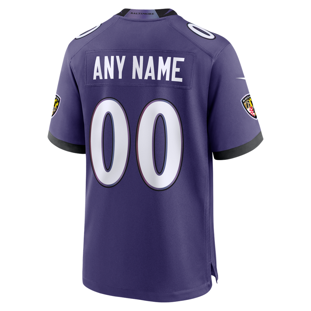Baltimore Ravens Nike Custom Game Jersey - Purple