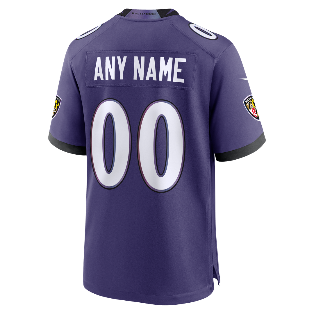 Baltimore Ravens Nike Custom Game Jersey - Purple