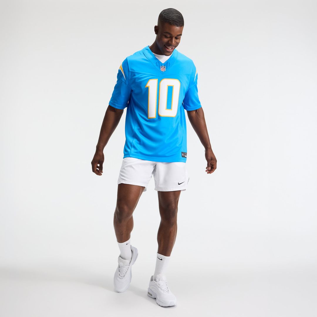 Los Angeles Chargers Justin Herbert Nike Alternate Super Chargers Vapor F.U.S.E. Stitched Limited Jersey - Navy