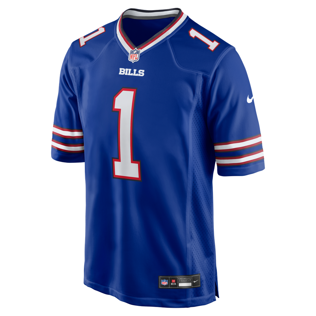 Buffalo Bills Number 1 Groom Nike Game Jersey - Royal