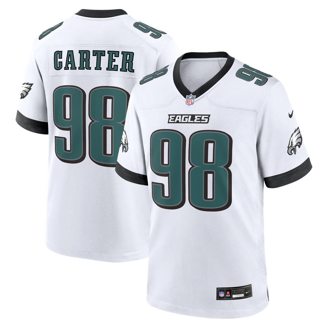 Philadelphia Eagles Jalen Carter Nike Team Game Jersey - Midnight Green