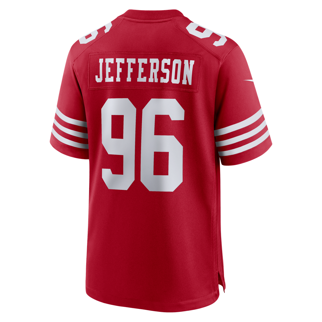 San Francisco 49ers Jordan Jefferson Nike Team Game Jersey - Scarlet
