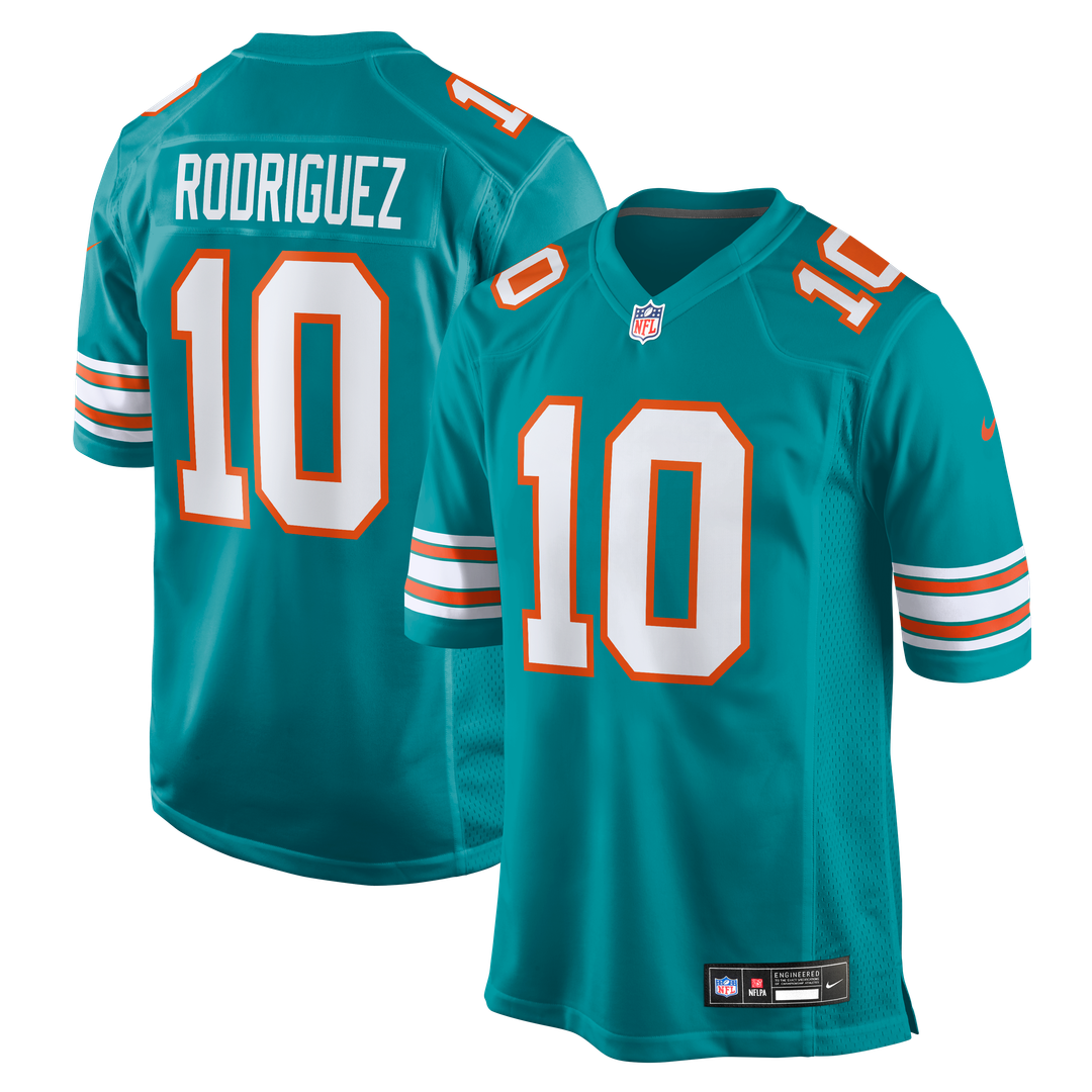 Miami Dolphins Jacob Rodriguez Nike Alternate Game Jersey - Aqua