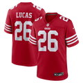 San Francisco 49ers Chase Lucas Nike Team Game Jersey - Scarlet