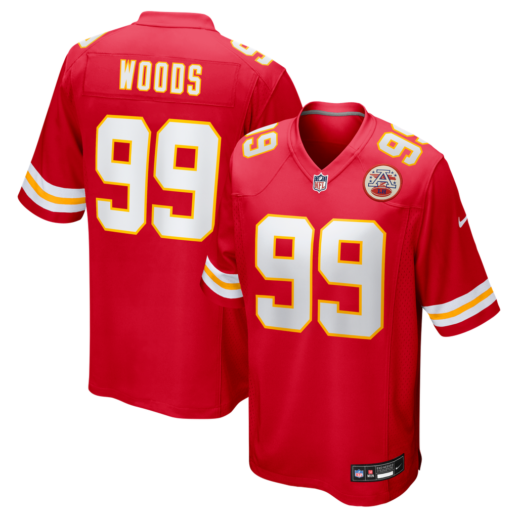 Kansas City Chiefs Peter Woods Nike Team Game Jersey - Red
