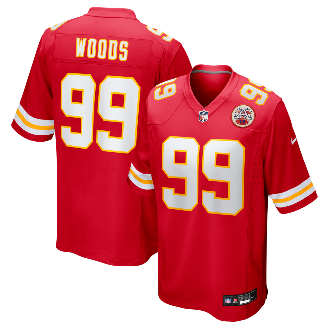 Kansas City Chiefs Peter Woods Nike Team Game Jersey - Red