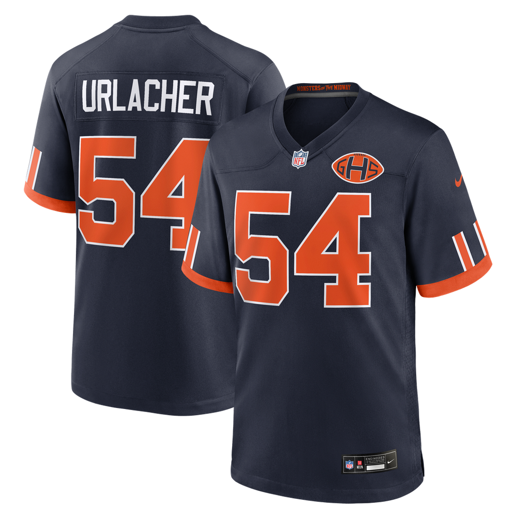 Chicago Bears Brian Urlacher Nike 2026 Rivalries Collection Game Jersey - Navy