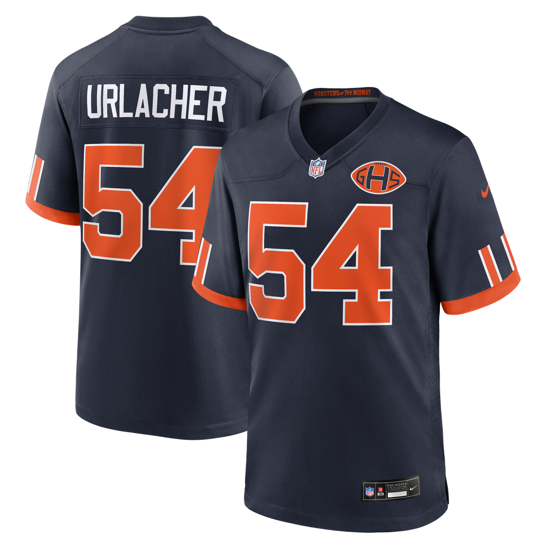 Chicago Bears Brian Urlacher Nike 2026 Rivalries Collection Game Jersey - Navy