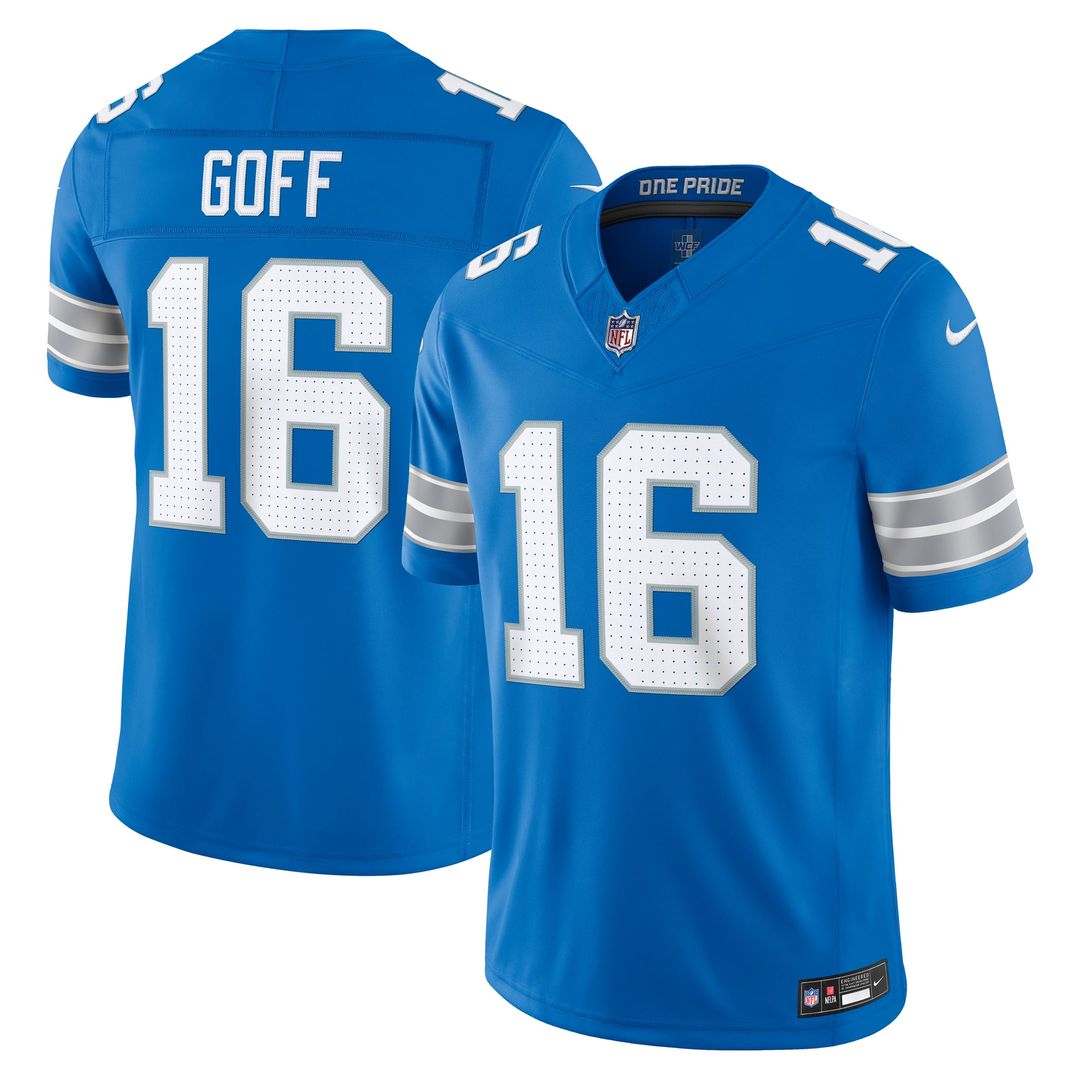 Detroit Lions Jared Goff Nike Alternate Vapor F.U.S.E. Stitched Limited Jersey - Black