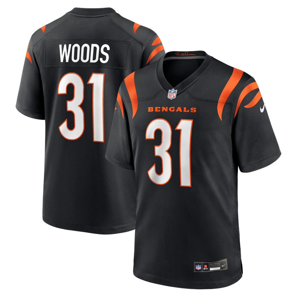 Cincinnati Bengals Ickey Woods Nike Retired Player Game Jersey - Black