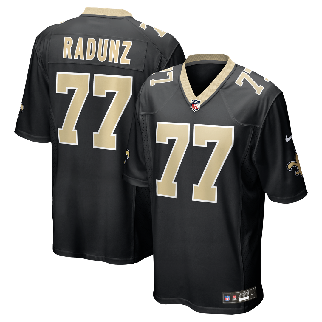 New Orleans Saints Dillon Radunz Nike Team Game Jersey - Black