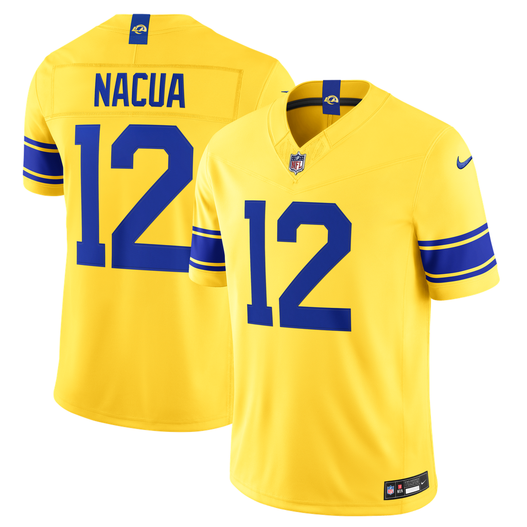 Los Angeles Rams Puka Nacua Nike Vapor F.U.S.E. Stitched Limited Jersey - White