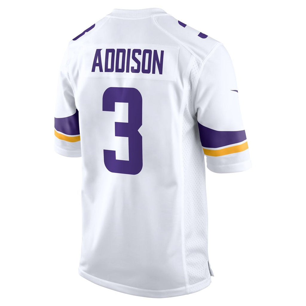 Minnesota Vikings Jordan Addison Nike Away Game Jersey - White