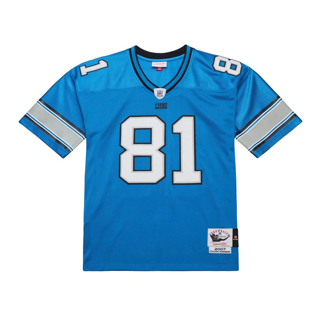 Detroit Lions Calvin Johnson Mitchell & Ness 2007 Authentic Throwback Jersey - Black