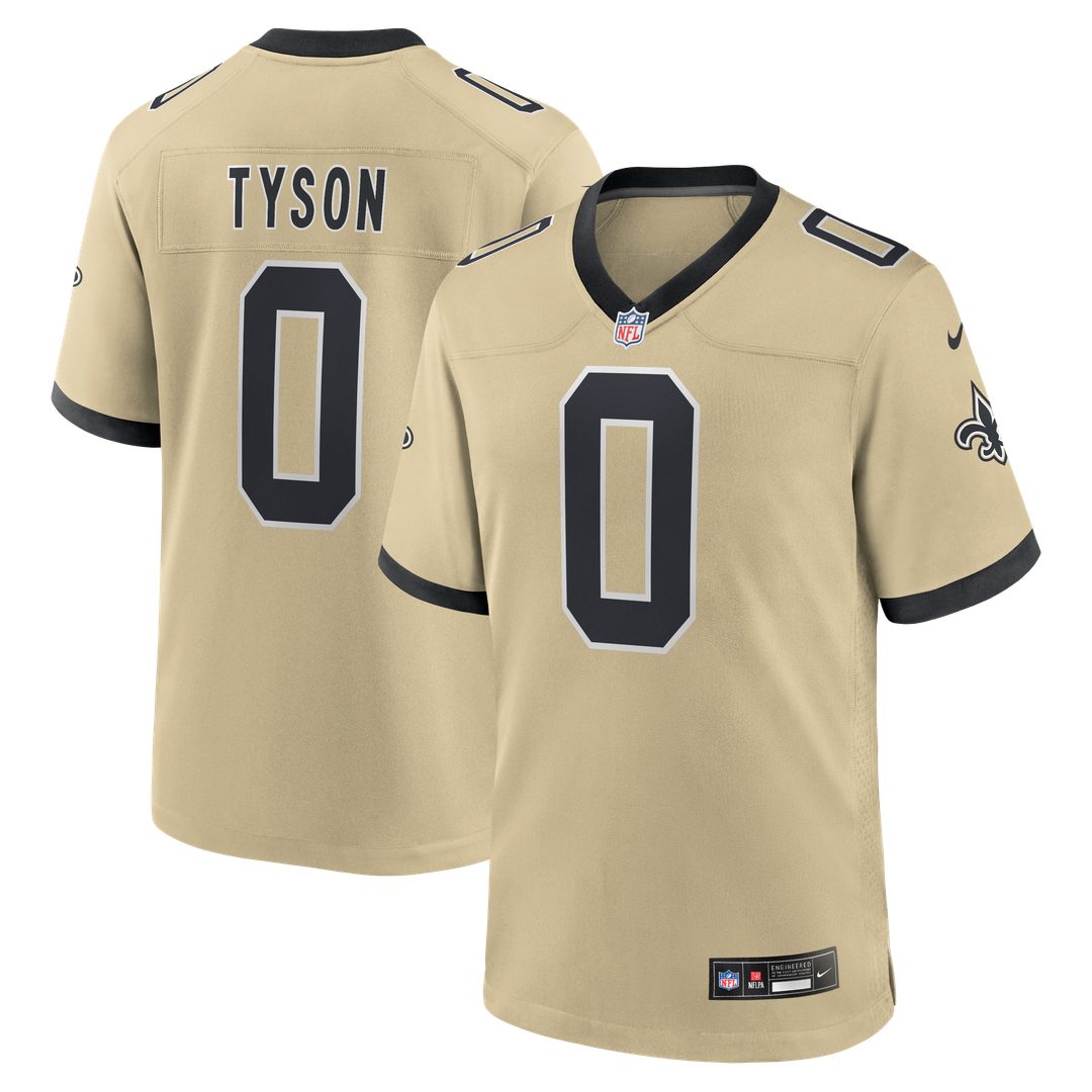 New Orleans Saints Jordyn Tyson Nike Alternate Game Jersey - Gold